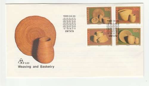 1989 Transkei Weaving and Basketry FDC 2.20