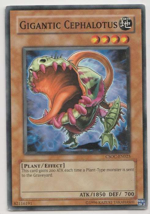 Yu-Gi-Oh! - Gigantic Cephalotus - Crossroads of Chaos (CSOC-EN025) - Common