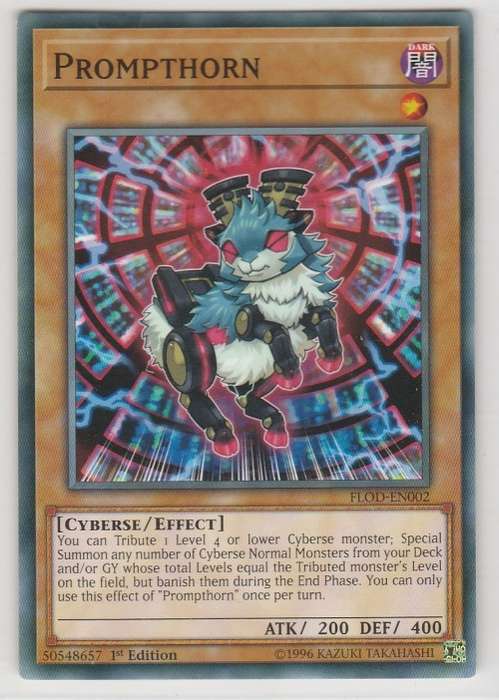 Yu-Gi-Oh! - Prompthorn - Flames of Destruction (FLOD-EN002) - Common - 1st Edition
