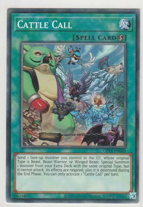 Yu-Gi-Oh! - Cattle Call - OTS Tournament Pack 14 ( OP14-EN020) - Common