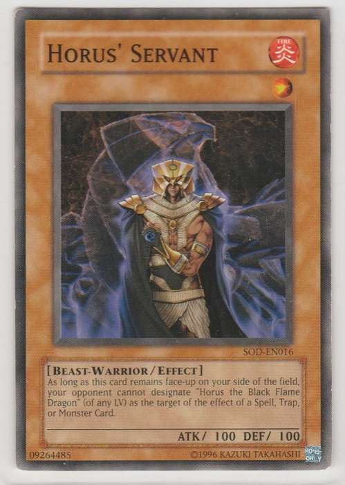 Yu-Gi-Oh! - Horus` Servant - Soul of the Duelist (SOD-EN016) - Common