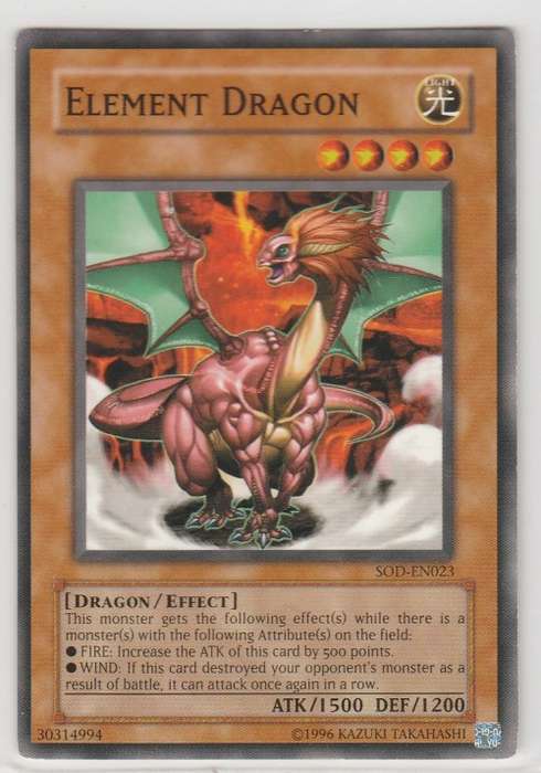 Yu-Gi-Oh! - Element Dragon - Soul of the Duelist (SOD-EN023) - Common