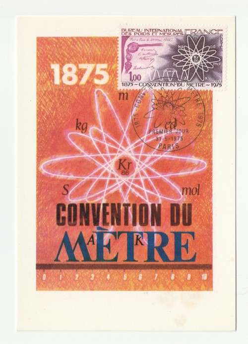 1975 France 31/05/75 Convention Du Metre Maxicard