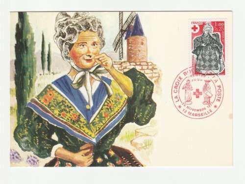 1977 France 26/11/77 Santon De Provence Maxicard