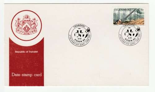 1982 Transkei ESSEN 82 Date-stamp Card S10