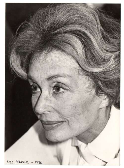 Vintage Press Photograph Newspaper Archive - Lilli Palmer 7 Feb 1986
