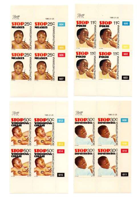 Bophuthatswana 1985/01/25 Health in Bophuthatswana Control Block Set