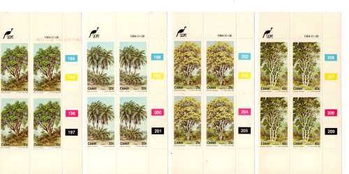 Ciskei 1984/01/06 Indigenous Forrest Trees 2nd set of the series Control Block Set