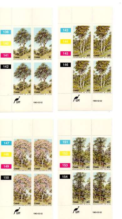 Ciskei 1983/02/02 Indigenous Forest Trees Control Block Set