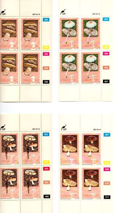 Ciskei 1987/03/19 Fungi Control Block Set