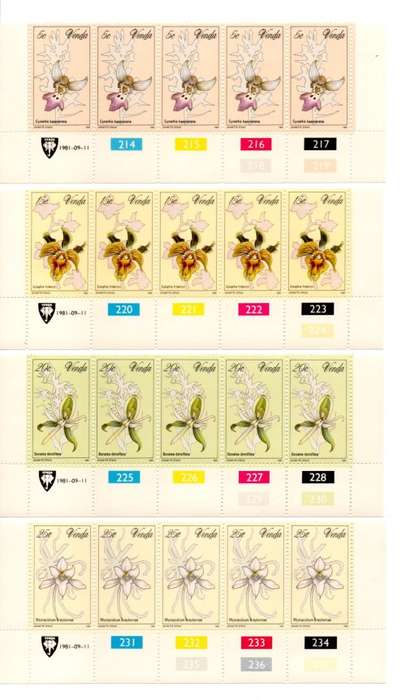 Venda 1981/09/11 Orchids of Venda Control Block Set