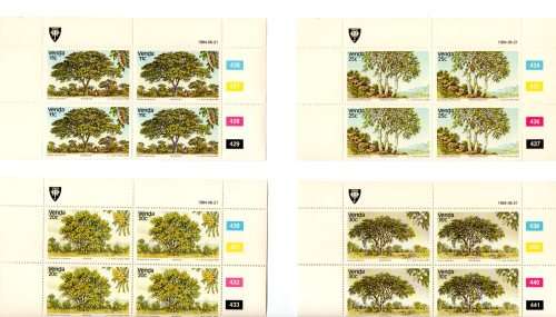Venda 1984/06/21 Indigenous Trees 3rd Set of the Series Control Block Set
