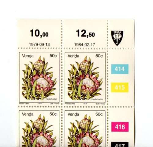 Venda 1979/09/13 First Definitive Series Reprint 1984/02/17 Control Block Set