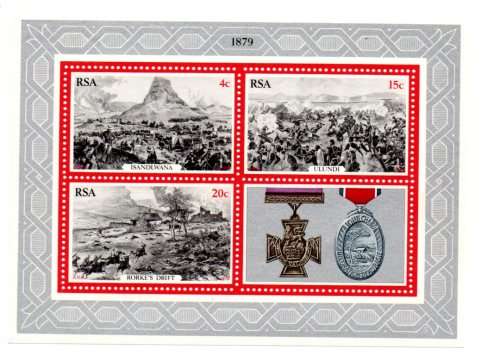 RSA 1979 The Zulu War Miniature Sheet