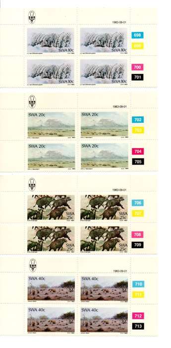 South-West Africa 1983/09/01 Painters Control Block Set