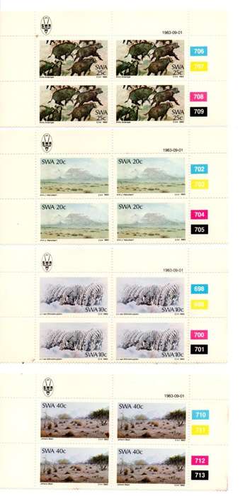 South-West Africa 1983/09/01 Painters Control Block Set