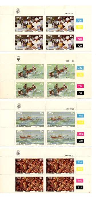 South-West Africa 1983/11/23 Rock Lobster Industry Control Block Set