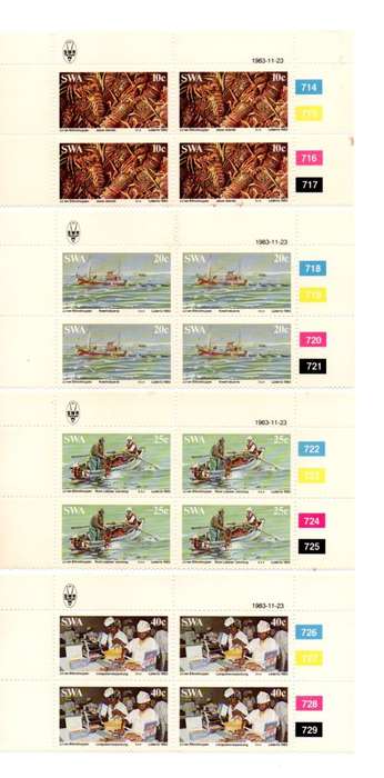 South-West Africa 1983/11/23 Rock Lobster Industry Control Block Set