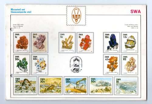SWA 1989/11/16 Fourth Definitive Series: Mines and Minerals Mounted Set and FDC4.1 Set