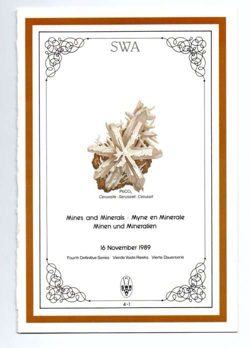 SWA 1989/11/16 Fourth Definitive Series: Mines and Minerals Mounted Set and FDC4.1 Set