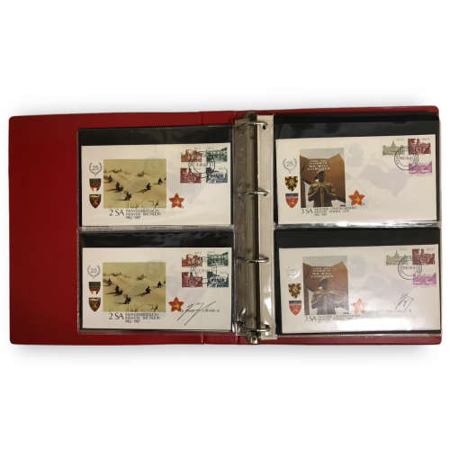 1987 - 88 RSA Army Commemorative Cover # 1 - 16 File *Signed