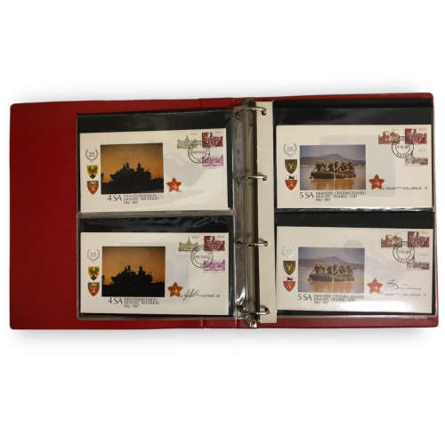 1987 - 88 RSA Army Commemorative Cover # 1 - 16 File *Signed