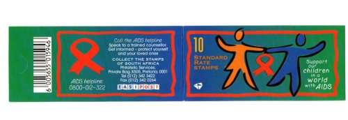 RSA 1999 Standard Postage Booklet - Aids Awareness