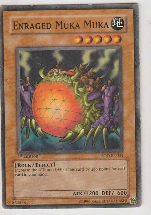 Yu-Gi-Oh! - Enraged Muka Muka - Soul of the Duelist (SOD-EN031) - Common- 1st Edition