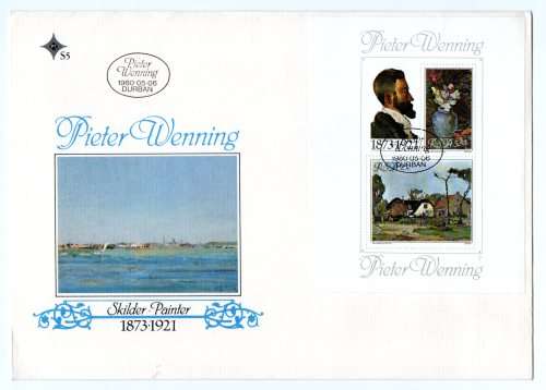 1980 RSA Pieter Wenning FDC 3.21 & S5 Tribute