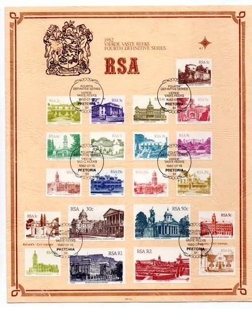 1982 RSA Fourth Definitive Series FDC 4.1 & Booklet