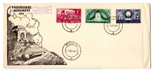 1949 RSA Inauguration of the Voortrekker Monument FDC