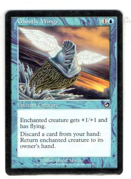 Magic The  Gathering 1993 - 2002 - Ghostly Wings - Common - Torment