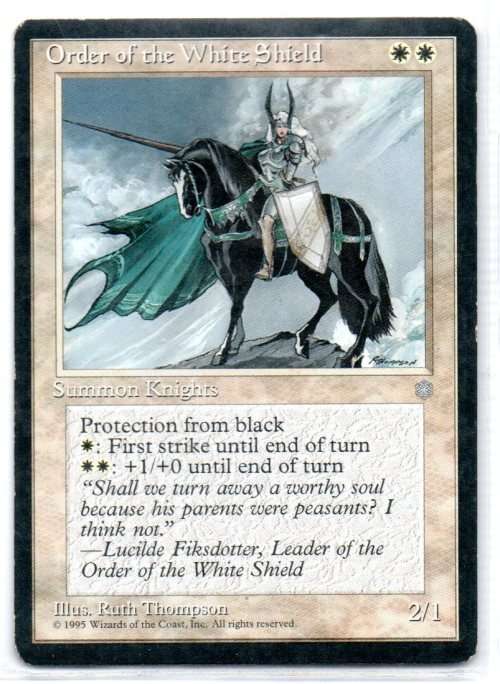 Magic The  Gathering 1995 - Order of the White Shield - Common - Ice Age