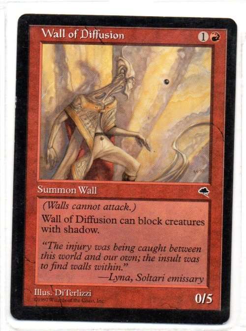 Magic The Gathering 1997 - Wall of Diffusion - Common - Tempest