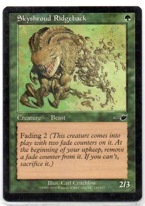 Magic The Gathering 1993 - 2000 - Skyshroud Ridgeback - 120/143 - Common - Nemesis