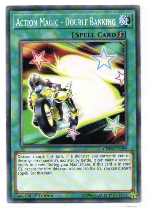 Yu-Gi-Oh! - Action Magic - Double Banking - 1st Ed/Common - Chaos Impact (CHIM-EN094)