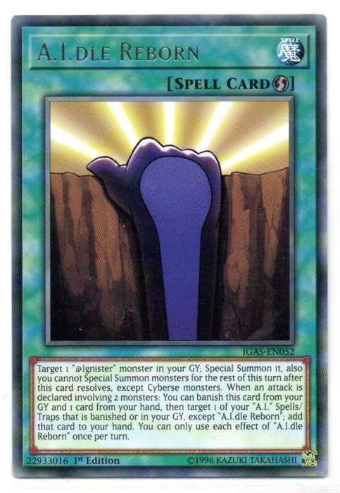 Yu-Gi-Oh! - A.I.Dle Reborn - 1st Ed/Rare - Ignition Assault (IGAS-EN052)