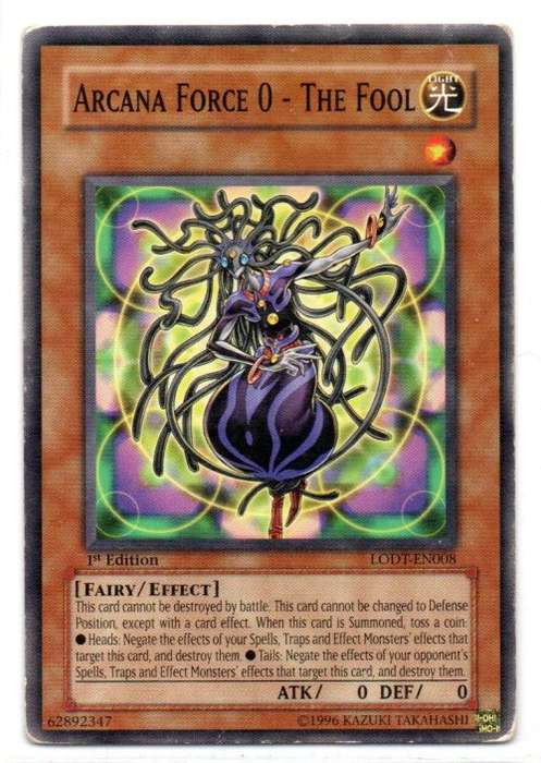 Yu-Gi-Oh! - Arcana Force 0 - The Fool - 1st Ed/Common - Light of Destruction (LODT-EN008)