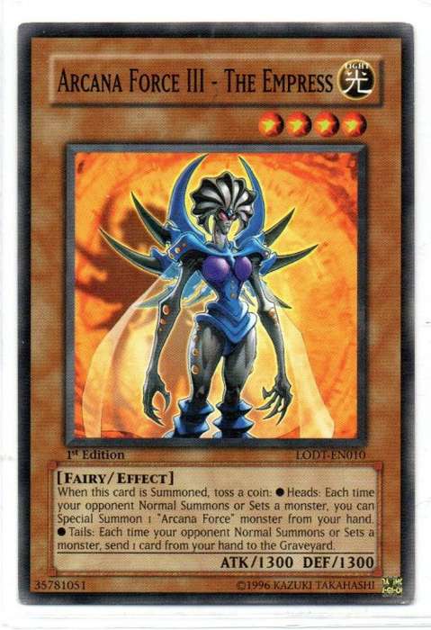 Yu-Gi-Oh! - Arcana Force III - The Empress - 1st Ed/Common - Light of Destruction (LODT-EN010)