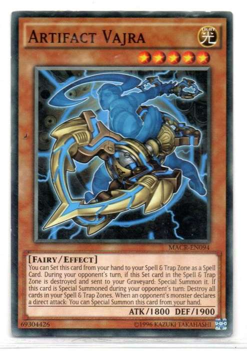 Yu-Gi-Oh! - Artifact Vajra - 1st Ed/Common - Maximum Crisis (MACR-EN094)