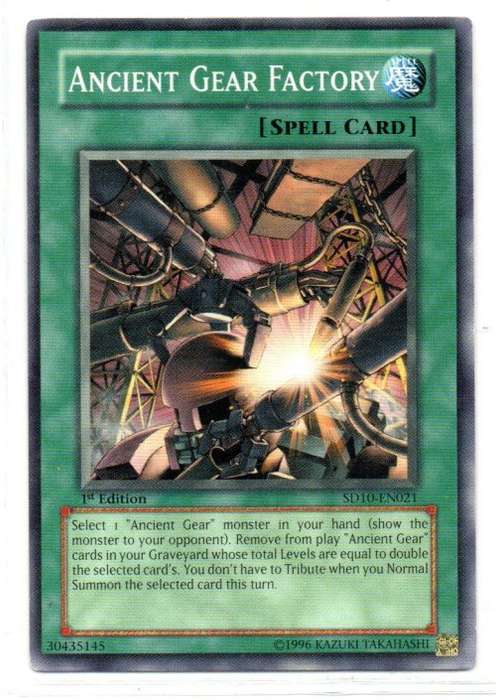 Yu-Gi-Oh! - Ancient Gear Factory - 1st Ed/Common - Structure Deck: Machine Re-Volt (SD10-EN021)