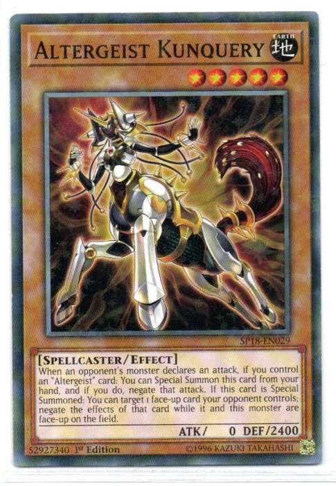 Yu-Gi-Oh! - Altergeist Kunquery - 1st Ed/Starfoil Rare - Star Pack VRAINS (SP18-EN029)