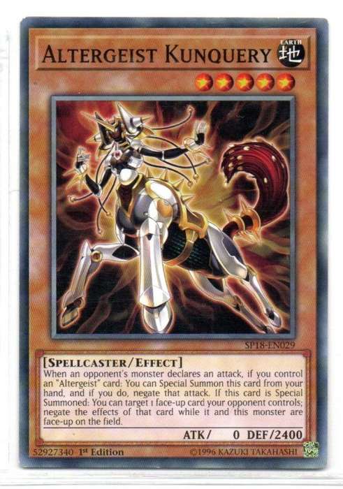 Yu-Gi-Oh! - Altergeist Kunquery - 1st Ed/Common - Star Pack VRAINS (SP18-EN029)
