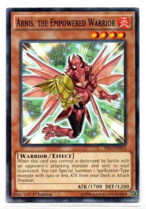 Yu-Gi-Oh! - Arnis, The Empowered Warrior - 1st Ed/Common - Super Starter: Space-Time Showdown (YS14-