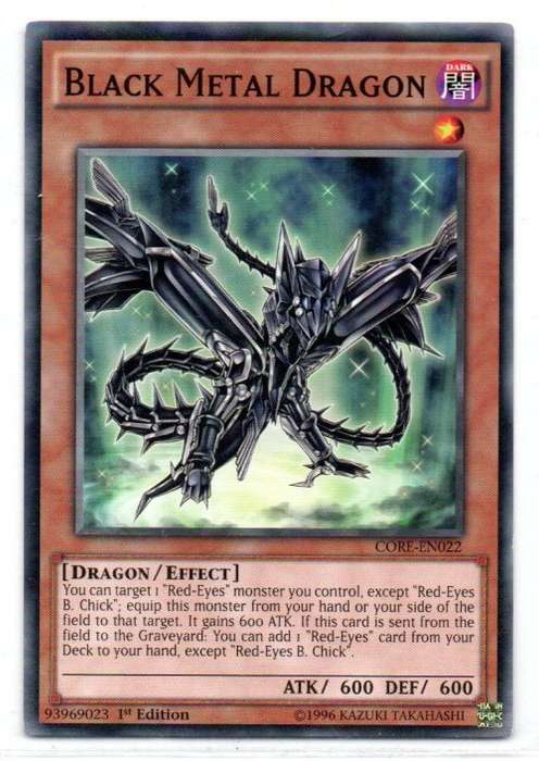 Yu-Gi-Oh! - Black Metal Dragon - 1st Ed/Common - Clash of Rebellions (CORE-EN022)