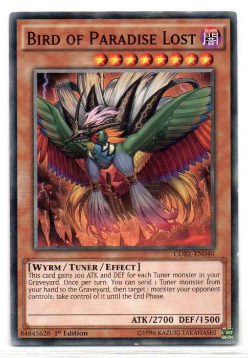 Yu-Gi-Oh! - Bird of Paradise Lost - 1st Ed/Common - Clash of Rebellions (CORE-EN040)