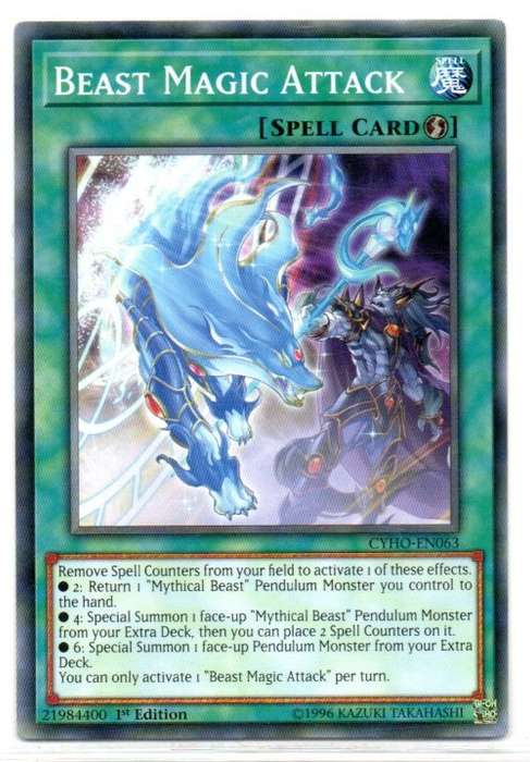 Yu-Gi-Oh! - Beast Magic Attack - 1st Ed/Common - Cybernetic Horizon (CYHO-EN063)