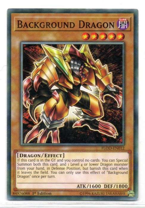 Yu-Gi-Oh! - Background Dragon - 1st/Ed Common - Flames of Destruction (FLOD-EN012)