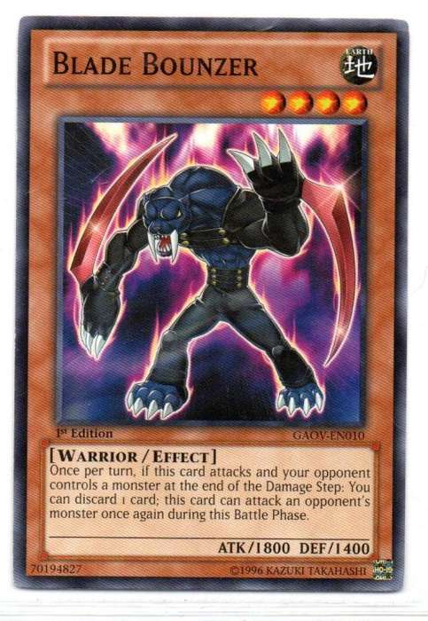 Yu-Gi-Oh! - Blade Bounzer - 1st Ed/Common - Galactic Overlord (GAOV-EN010)