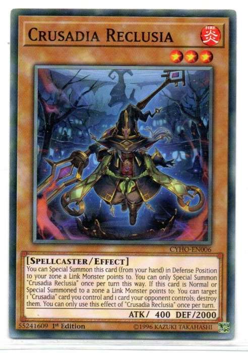 Yu-Gi-Oh! - Crusadia Reclusia - 1st Ed/Common - Cybernetic Horizon (CYHO-EN006)